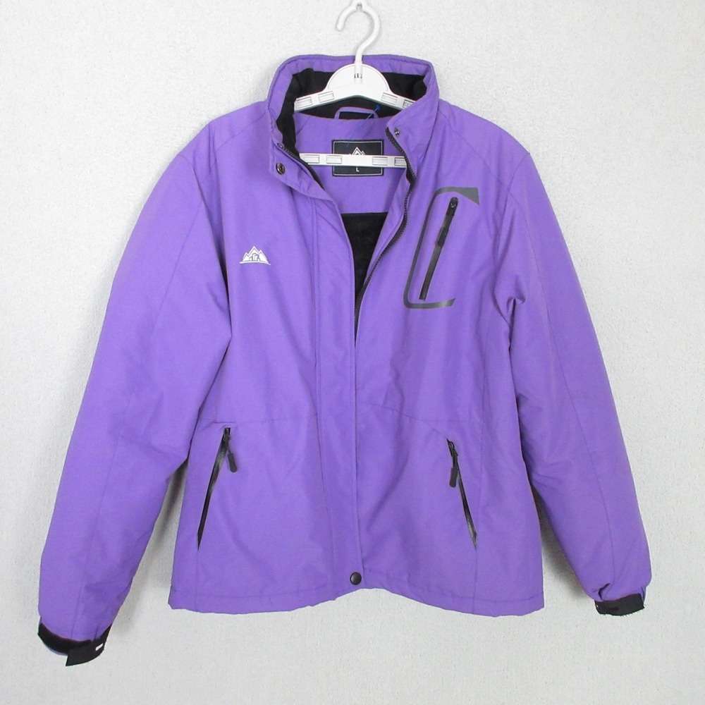 Latest Vogue Weathergear Ski Jacket Women L Purple Waterproof Fleece Lined
